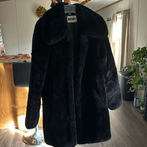 Fake fur coat